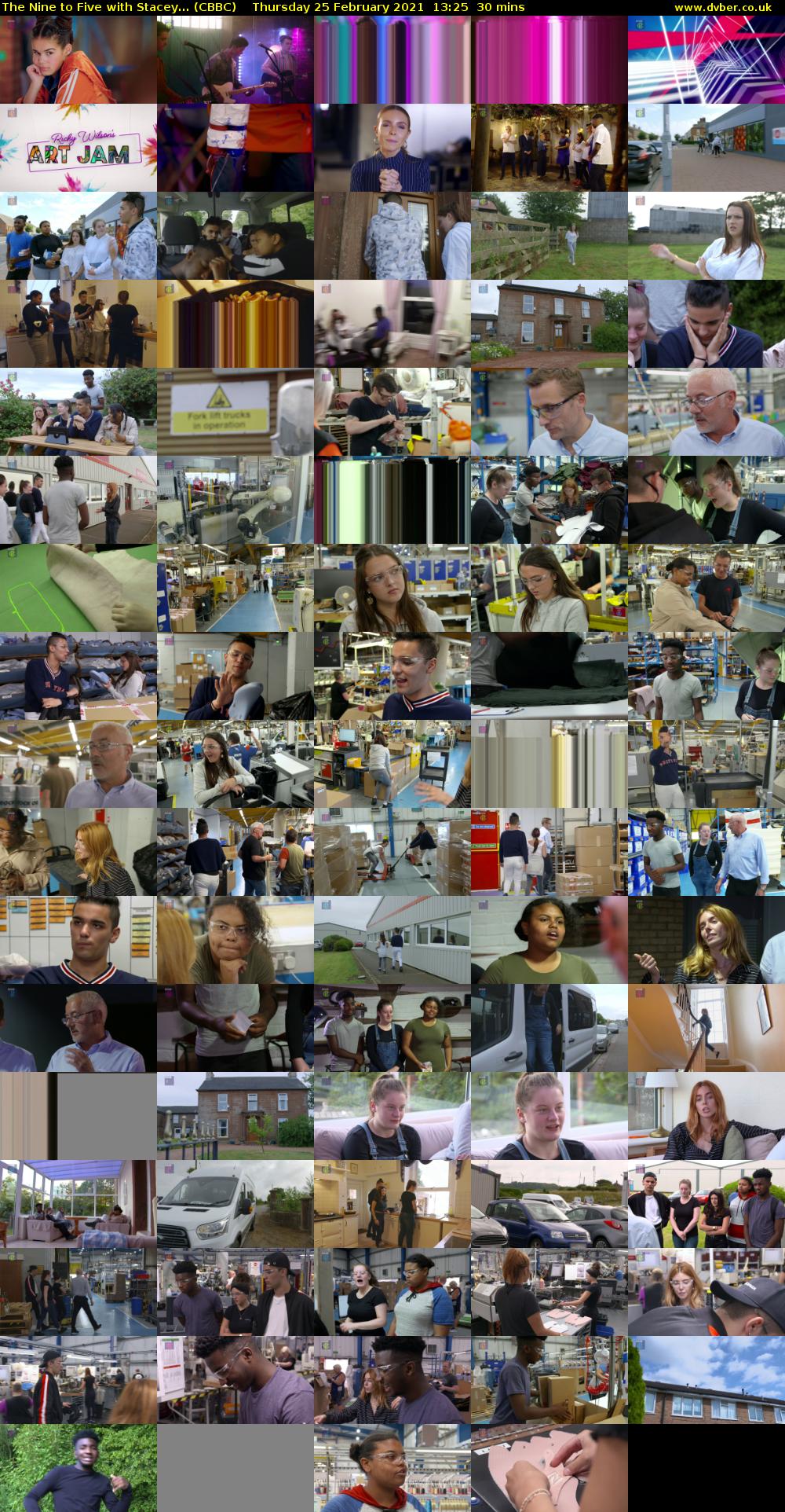 The Nine to Five with Stacey... (CBBC) Thursday 25 February 2021 13:25 - 13:55
