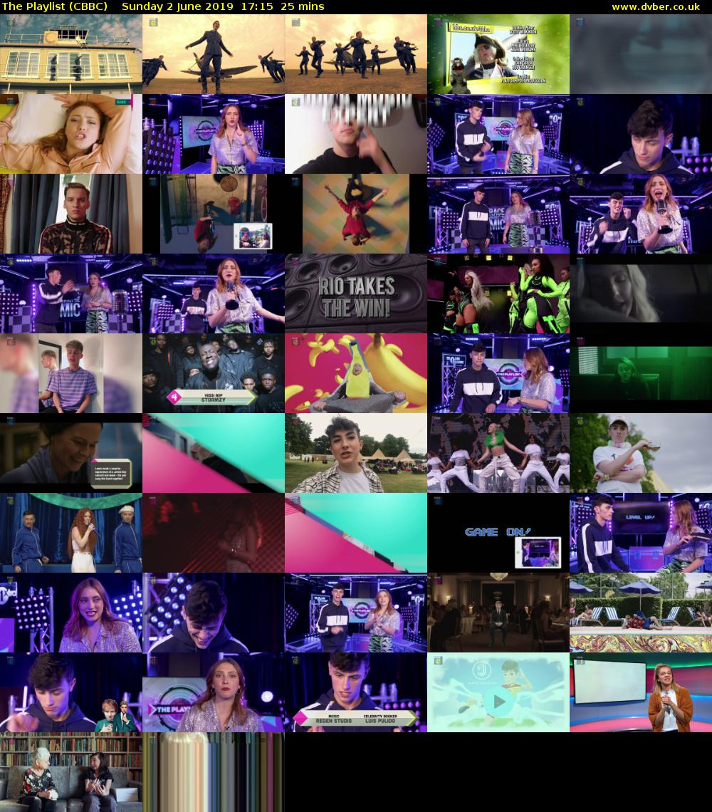 The Playlist (CBBC) Sunday 2 June 2019 17:15 - 17:40