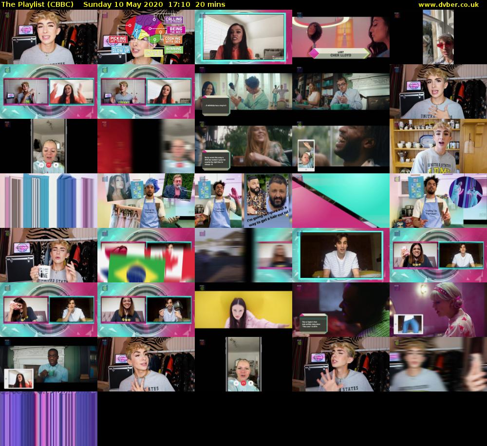 The Playlist (CBBC) Sunday 10 May 2020 17:10 - 17:30