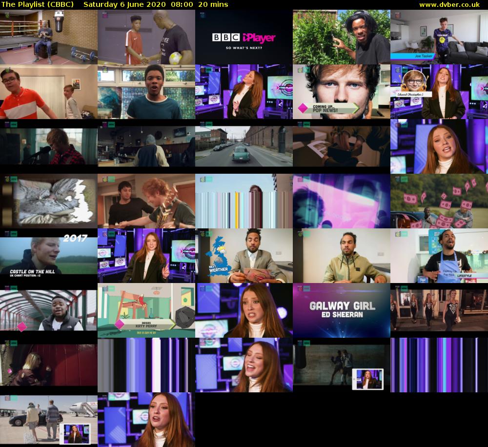 The Playlist (CBBC) Saturday 6 June 2020 08:00 - 08:20