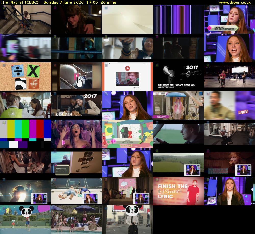The Playlist (CBBC) Sunday 7 June 2020 17:05 - 17:25