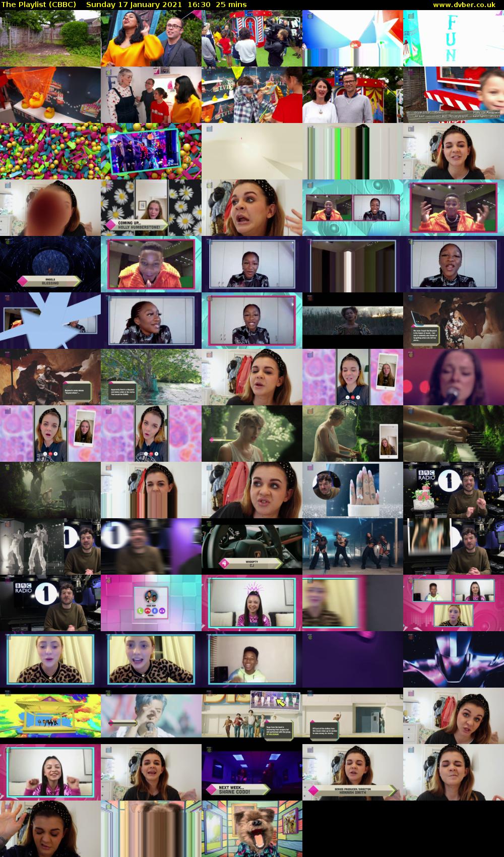The Playlist (CBBC) Sunday 17 January 2021 16:30 - 16:55