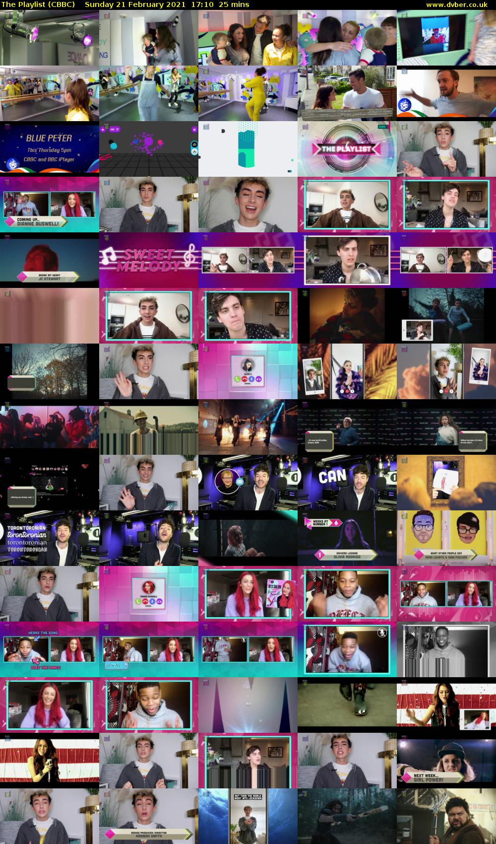 The Playlist (CBBC) Sunday 21 February 2021 17:10 - 17:35