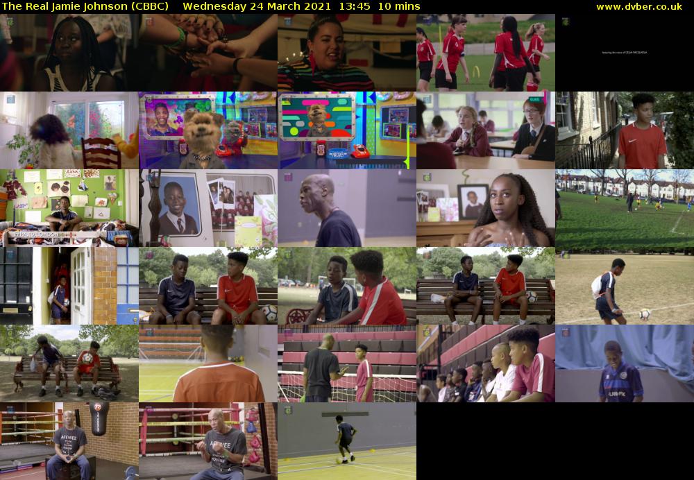 The Real Jamie Johnson (CBBC) Wednesday 24 March 2021 13:45 - 13:55