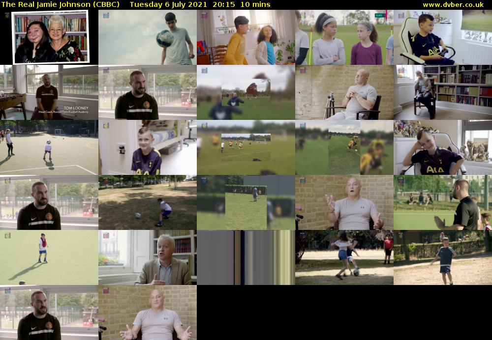 The Real Jamie Johnson (CBBC) Tuesday 6 July 2021 20:15 - 20:25