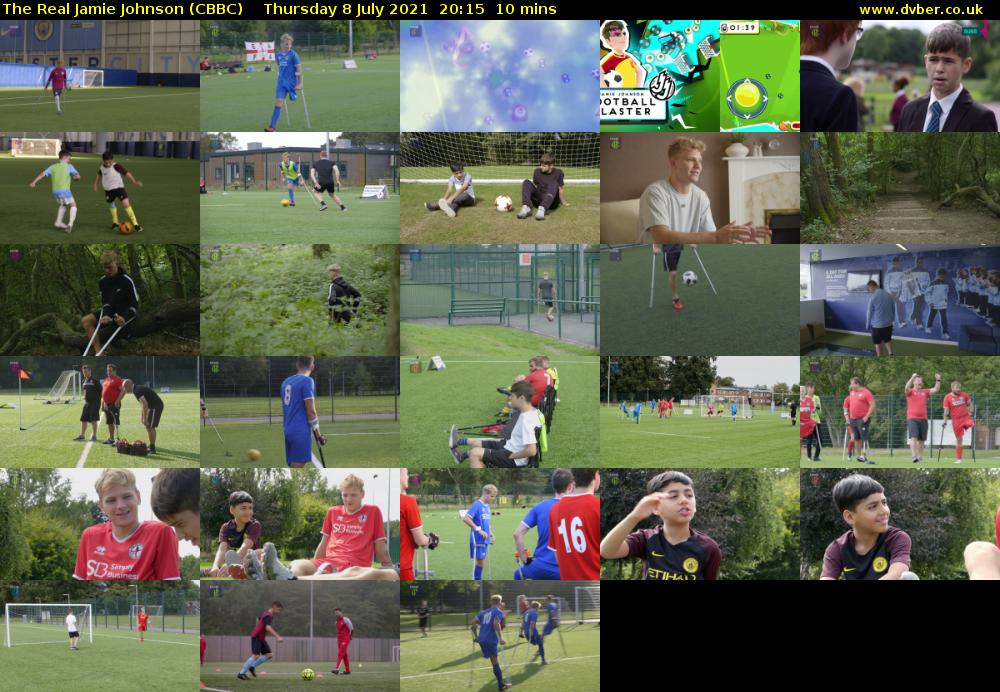 The Real Jamie Johnson (CBBC) Thursday 8 July 2021 20:15 - 20:25