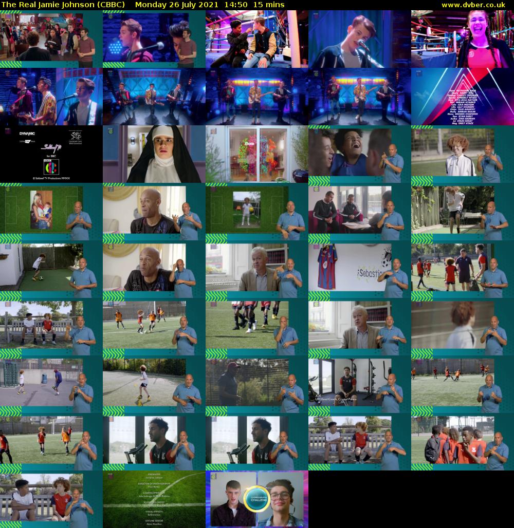 The Real Jamie Johnson (CBBC) Monday 26 July 2021 14:50 - 15:05