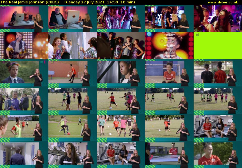 The Real Jamie Johnson (CBBC) Tuesday 27 July 2021 14:50 - 15:00