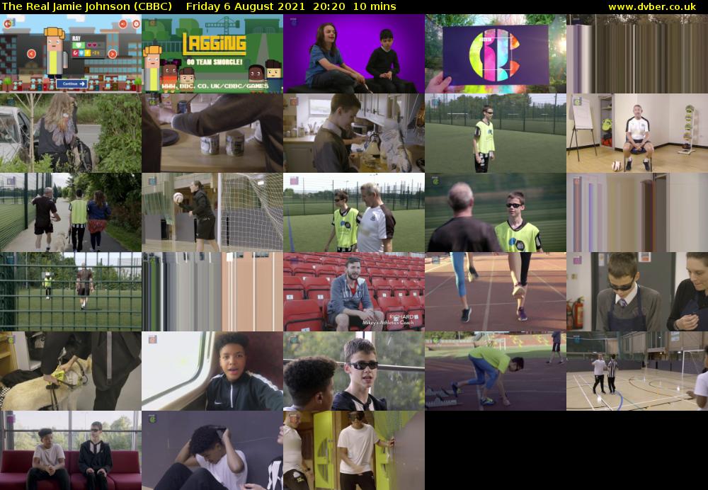 The Real Jamie Johnson (CBBC) Friday 6 August 2021 20:20 - 20:30
