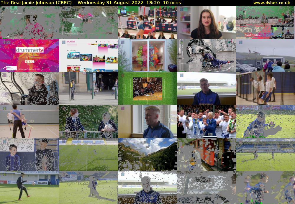 The Real Jamie Johnson (CBBC) Wednesday 31 August 2022 18:20 - 18:30