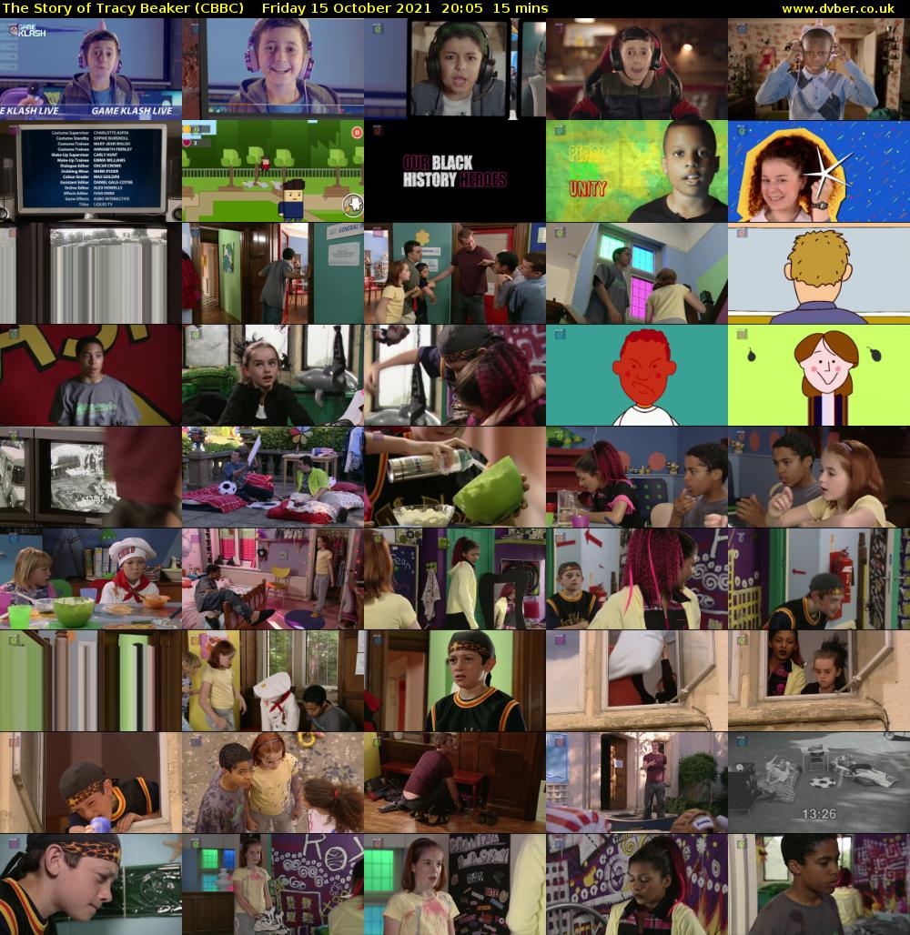 The Story of Tracy Beaker (CBBC) Friday 15 October 2021 20:05 - 20:20