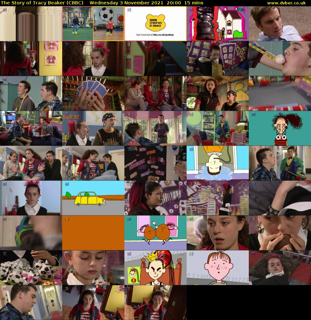 The Story of Tracy Beaker (CBBC) Wednesday 3 November 2021 20:00 - 20:15