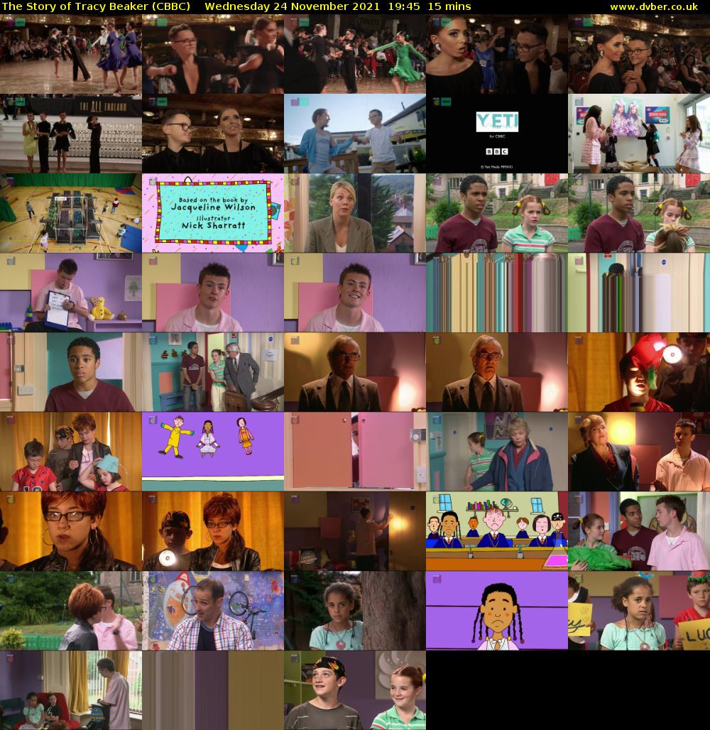 The Story of Tracy Beaker (CBBC) Wednesday 24 November 2021 19:45 - 20:00
