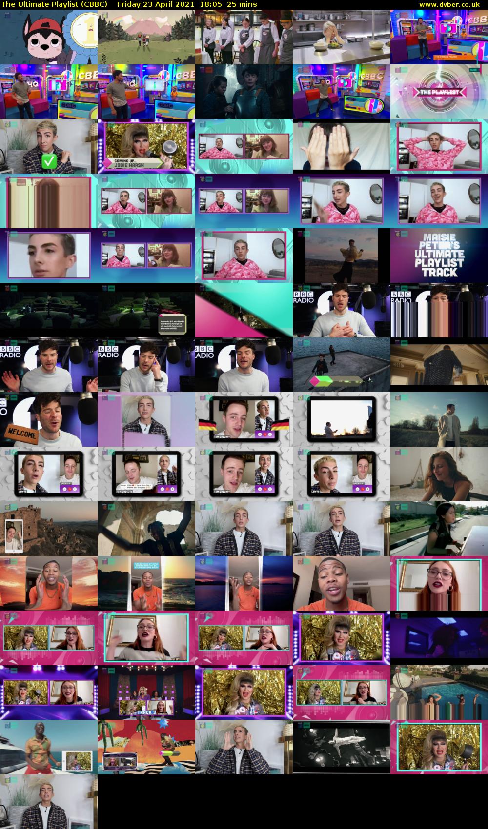 The Ultimate Playlist (CBBC) Friday 23 April 2021 18:05 - 18:30