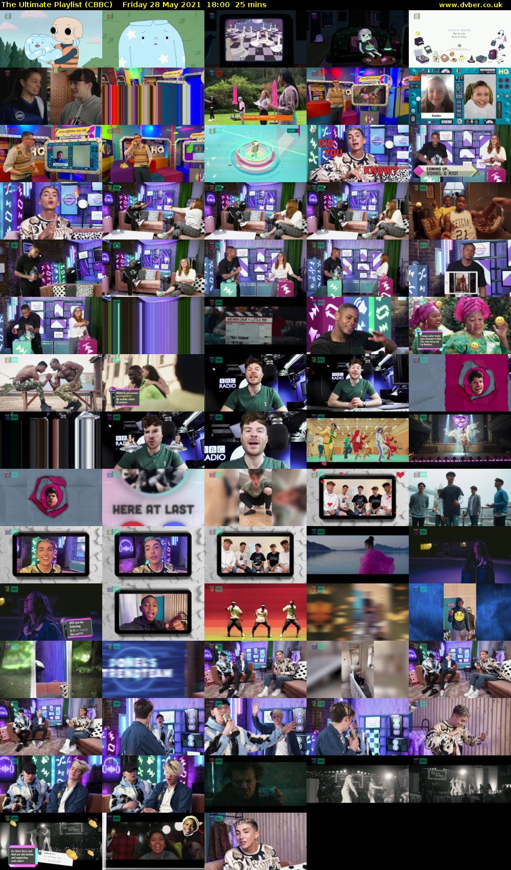 The Ultimate Playlist (CBBC) Friday 28 May 2021 18:00 - 18:25