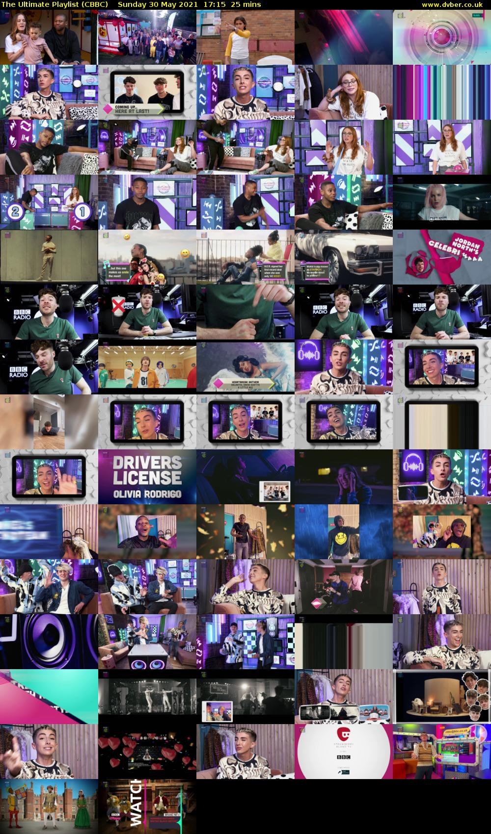 The Ultimate Playlist (CBBC) Sunday 30 May 2021 17:15 - 17:40