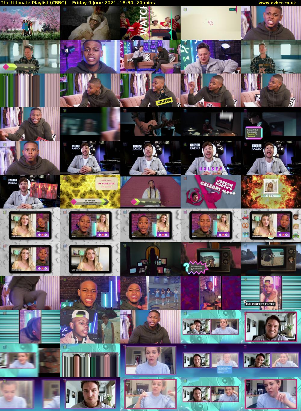 The Ultimate Playlist (CBBC) Friday 4 June 2021 18:30 - 18:50