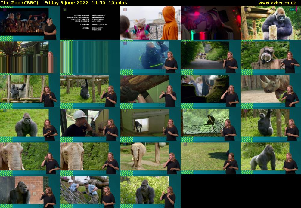 The Zoo (CBBC) Friday 3 June 2022 14:50 - 15:00