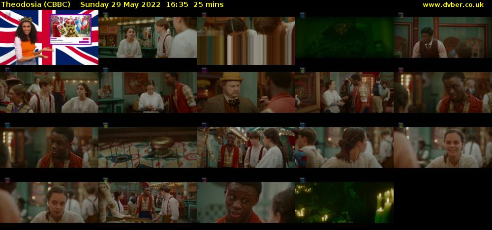 Theodosia (CBBC) Sunday 29 May 2022 16:35 - 17:00