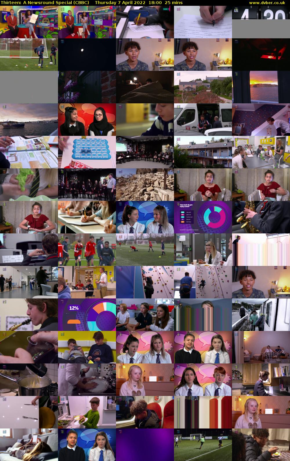 Thirteen: A Newsround Special (CBBC) Thursday 7 April 2022 18:00 - 18:25