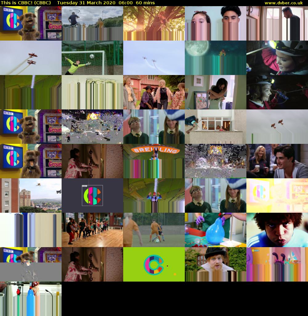 This is CBBC! (CBBC) Tuesday 31 March 2020 06:00 - 07:00