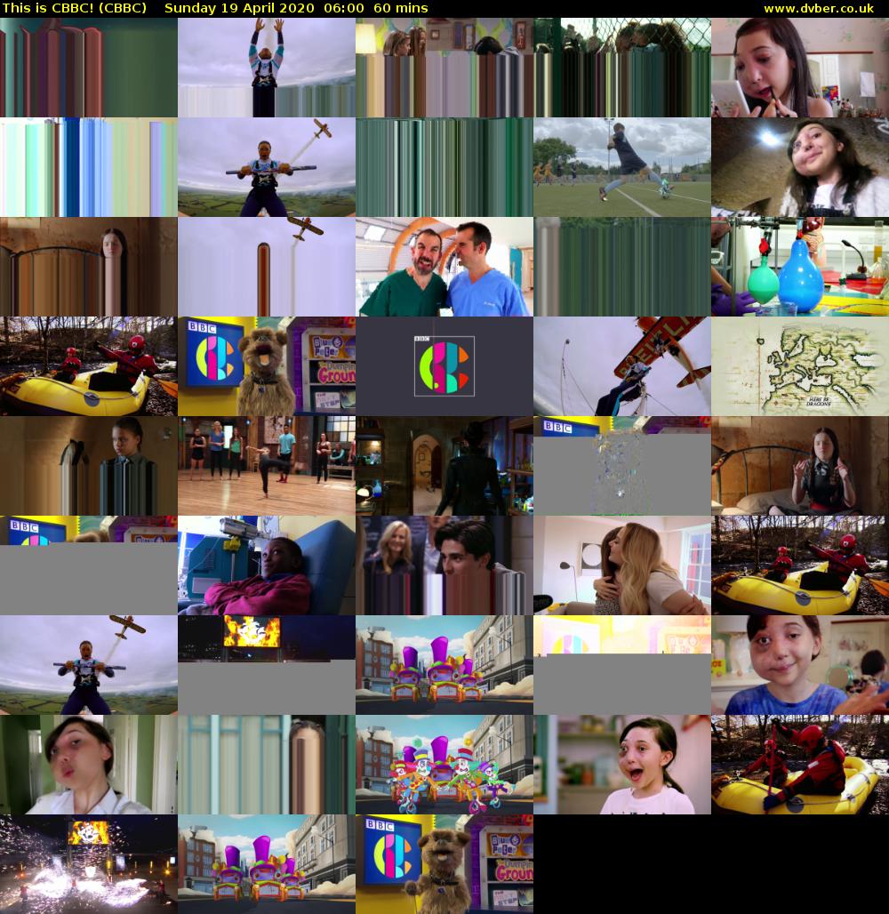 This is CBBC! (CBBC) Sunday 19 April 2020 06:00 - 07:00
