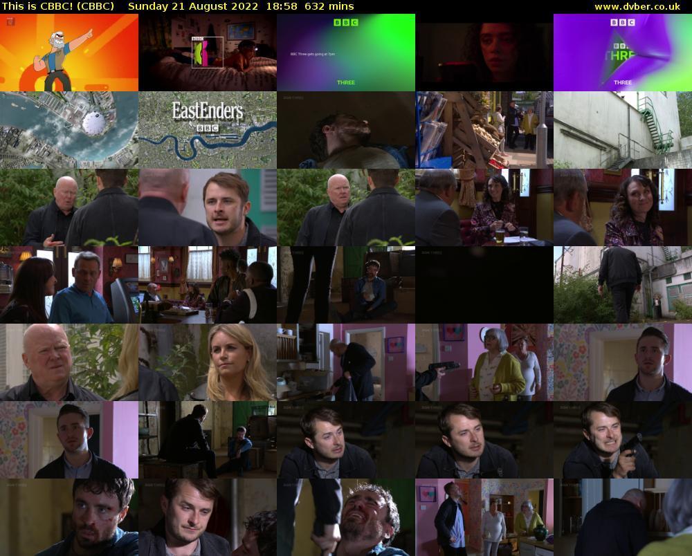 This is CBBC! (CBBC) Sunday 21 August 2022 18:58 - 05:30