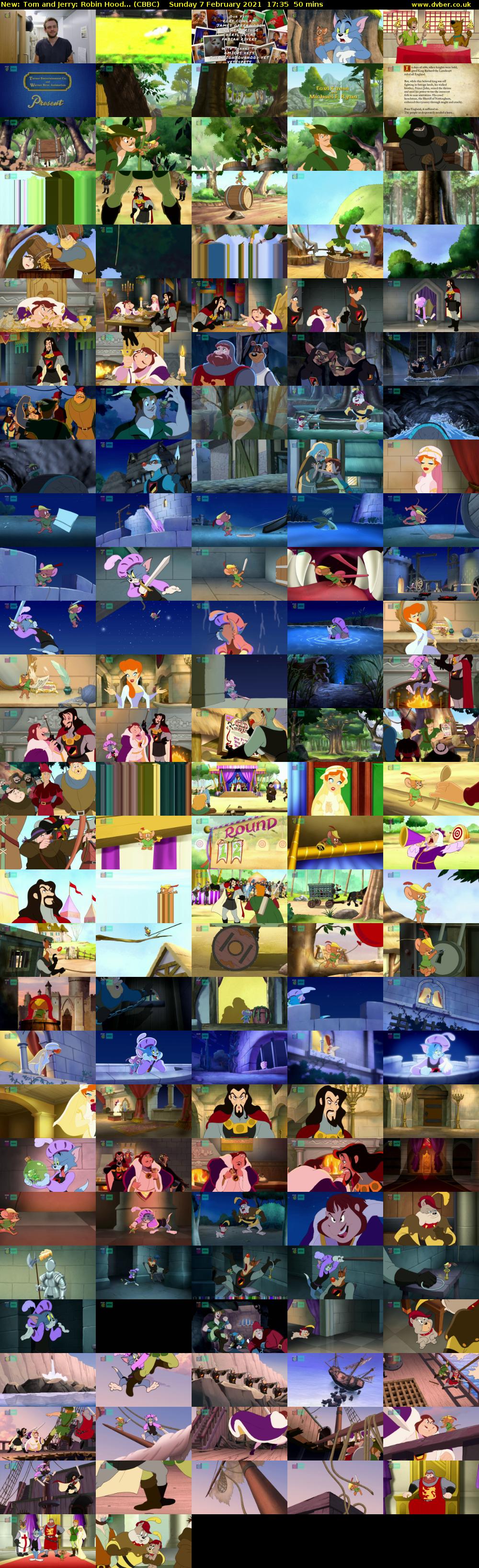 Tom and Jerry: Robin Hood... (CBBC) Sunday 7 February 2021 17:35 - 18:25