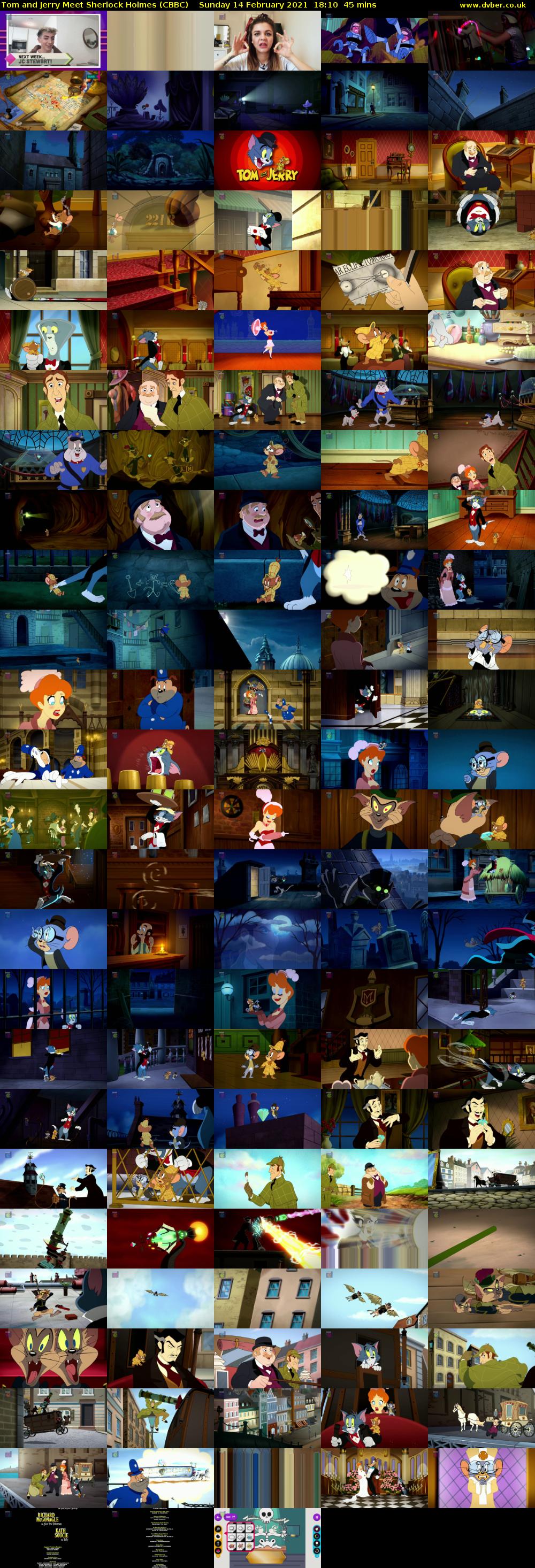 Tom and Jerry Meet Sherlock Holmes (CBBC) Sunday 14 February 2021 18:10 - 18:55