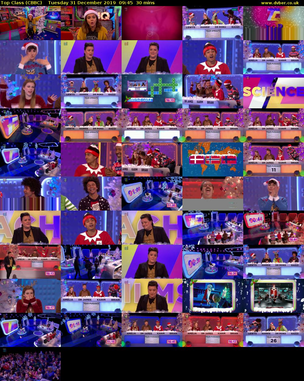 Top Class (CBBC) Tuesday 31 December 2019 09:45 - 10:15