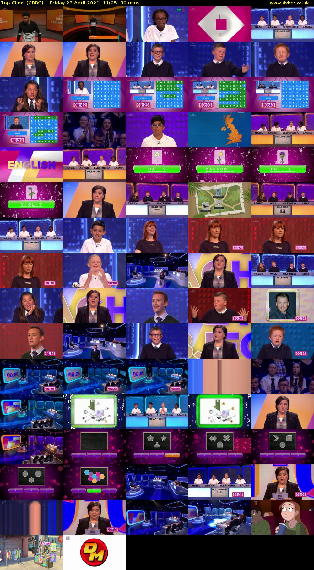 Top Class (CBBC) Friday 23 April 2021 11:25 - 11:55