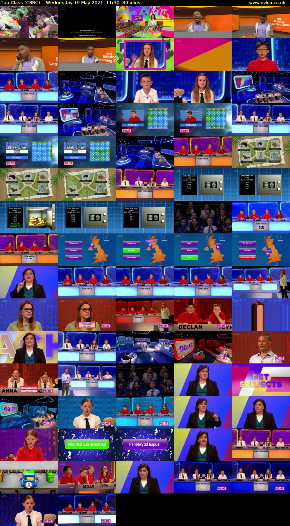 Top Class (CBBC) Wednesday 19 May 2021 11:30 - 12:00