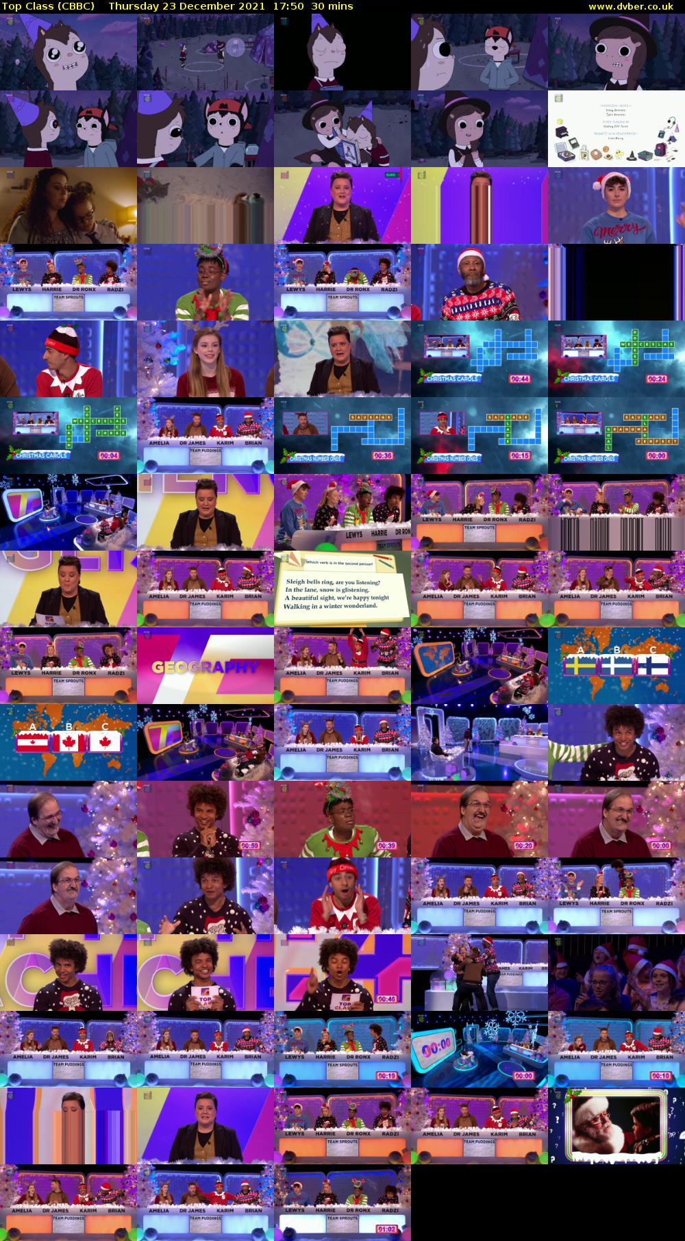 Top Class (CBBC) Thursday 23 December 2021 17:50 - 18:20