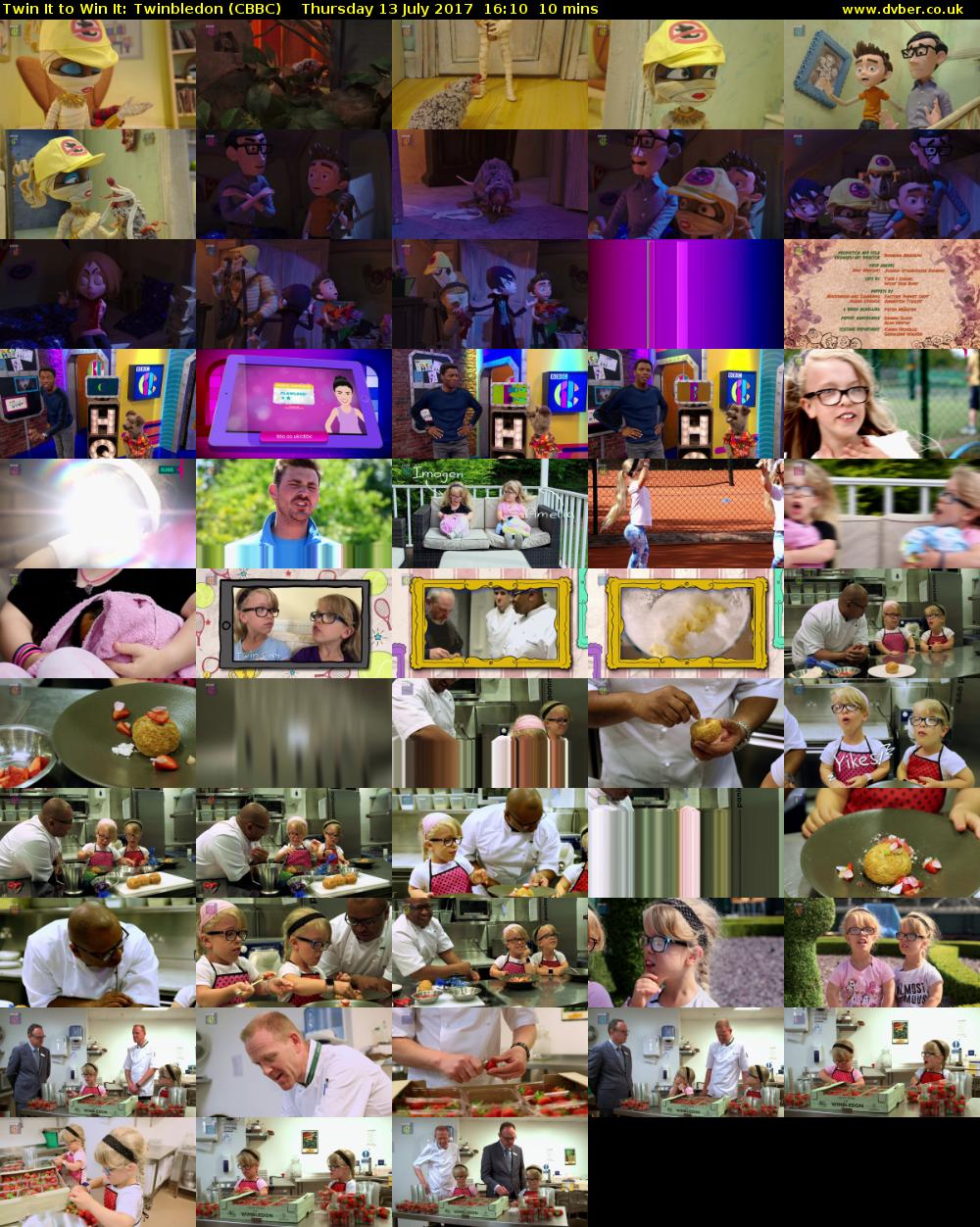 Twin It to Win It: Twinbledon (CBBC) Thursday 13 July 2017 16:10 - 16:20