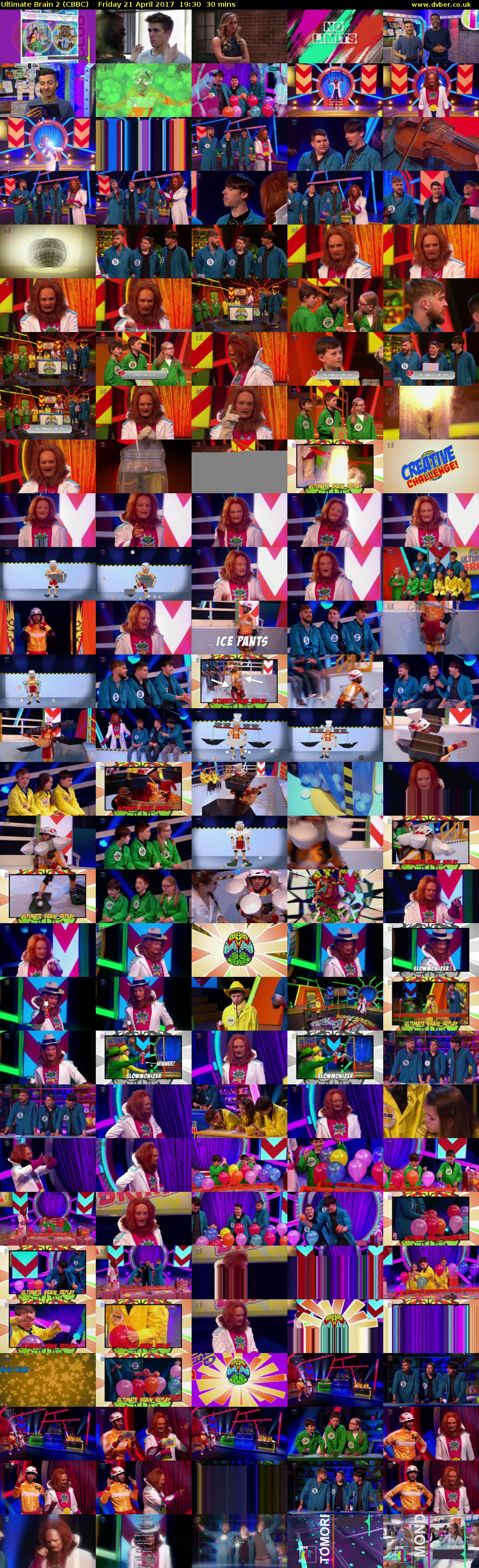 Ultimate Brain 2 (CBBC) Friday 21 April 2017 19:30 - 20:00