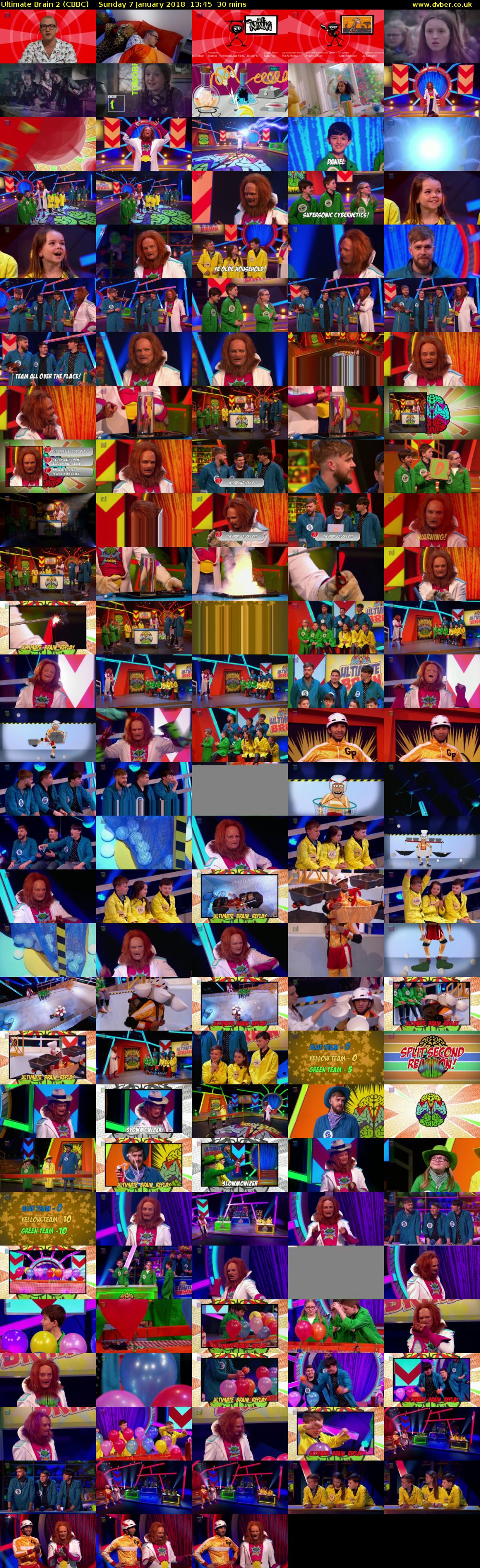 Ultimate Brain 2 (CBBC) Sunday 7 January 2018 13:45 - 14:15
