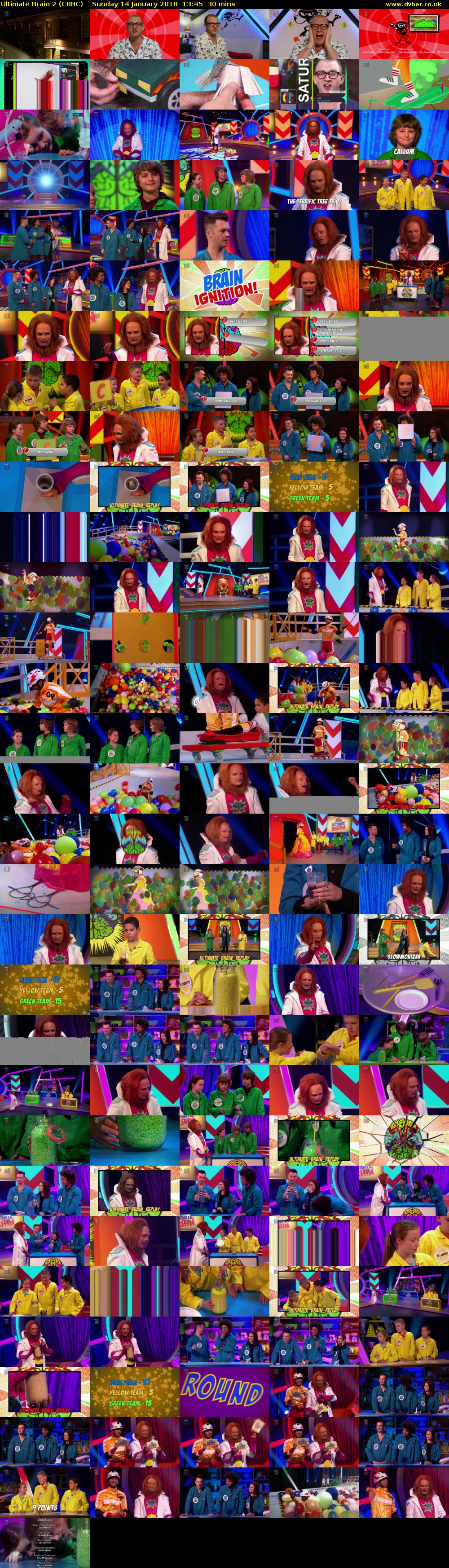 Ultimate Brain 2 (CBBC) Sunday 14 January 2018 13:45 - 14:15