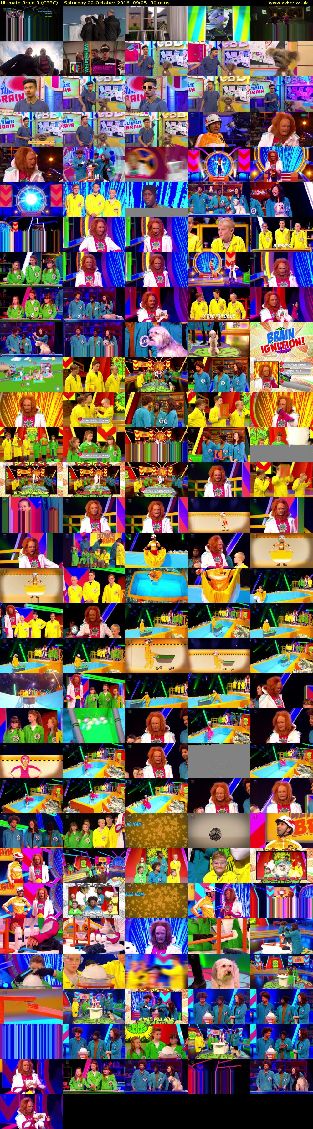 Ultimate Brain 3 (CBBC) Saturday 22 October 2016 09:25 - 09:55