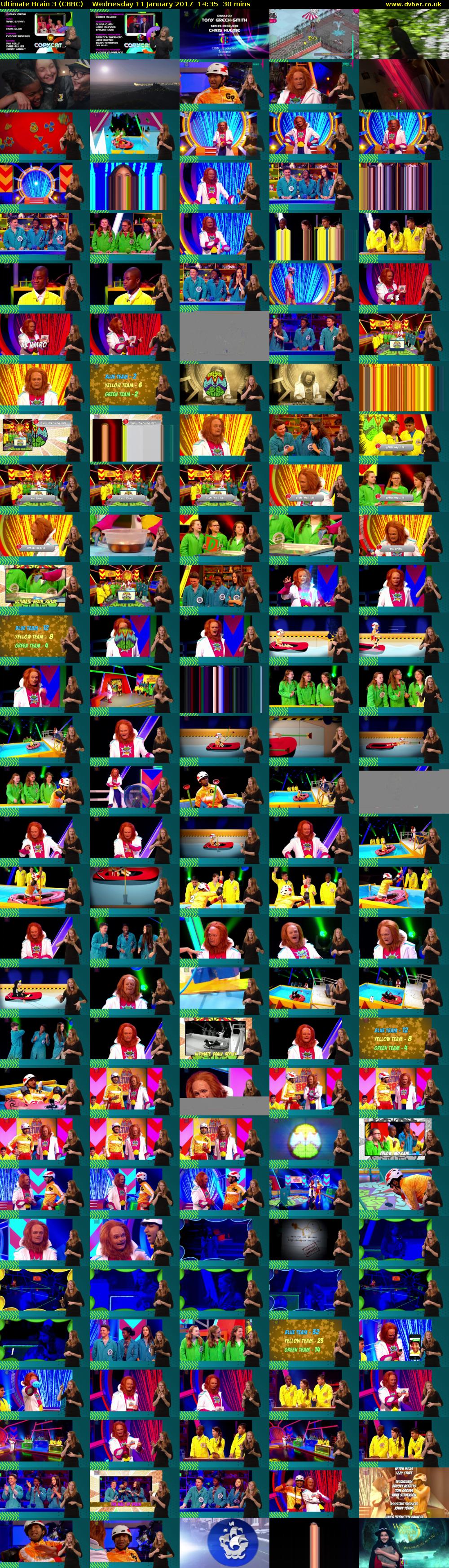 Ultimate Brain 3 (CBBC) Wednesday 11 January 2017 14:35 - 15:05