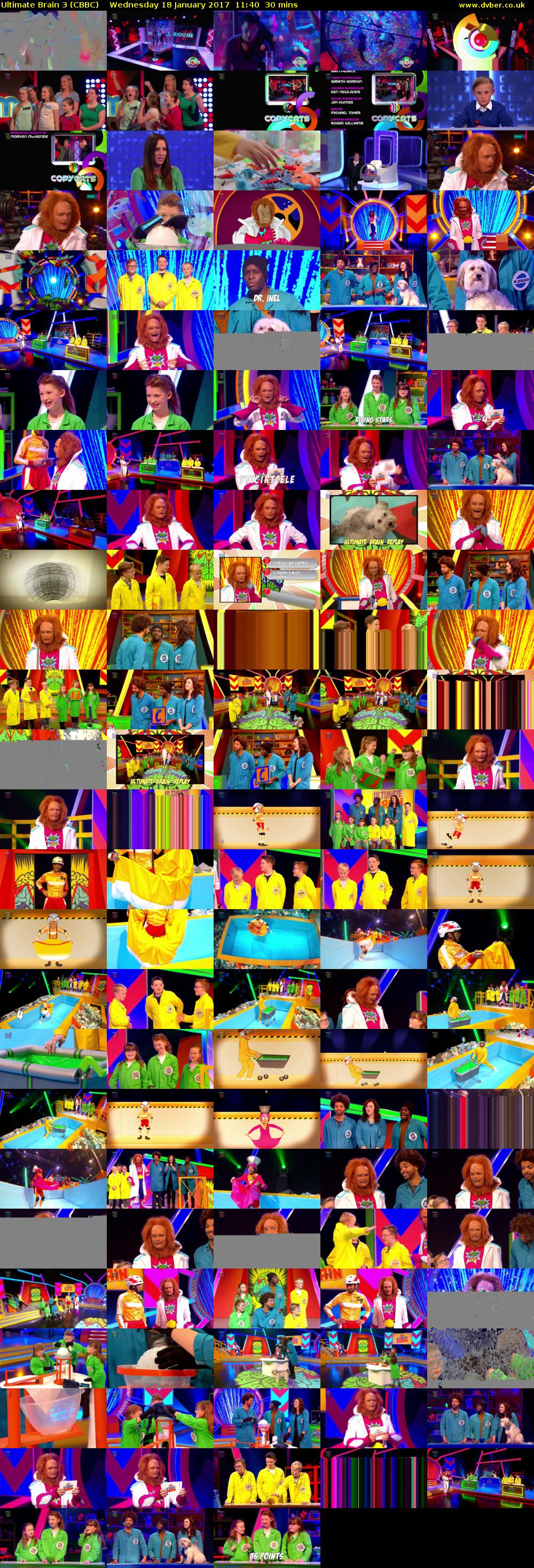Ultimate Brain 3 (CBBC) Wednesday 18 January 2017 11:40 - 12:10