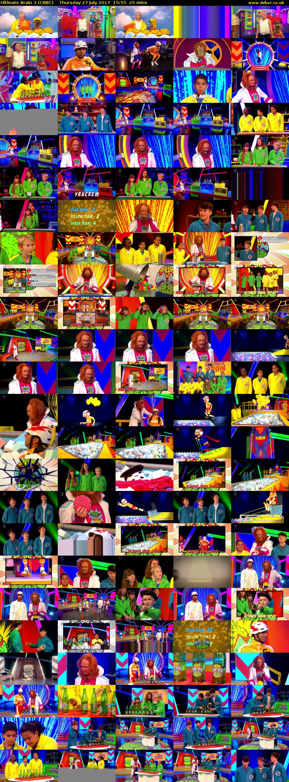 Ultimate Brain 3 (CBBC) Thursday 27 July 2017 15:55 - 16:20