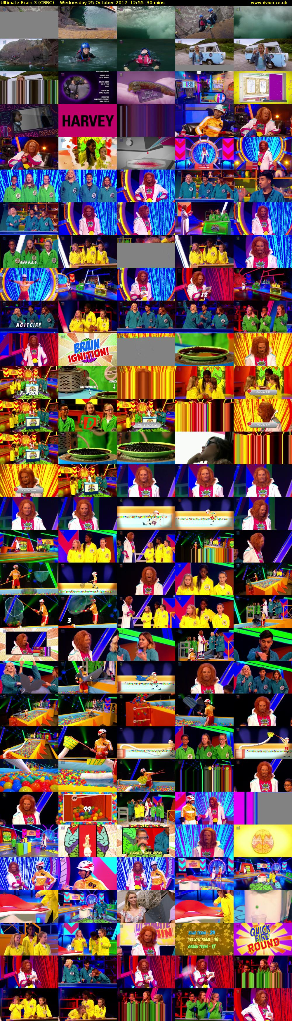Ultimate Brain 3 (CBBC) Wednesday 25 October 2017 12:55 - 13:25