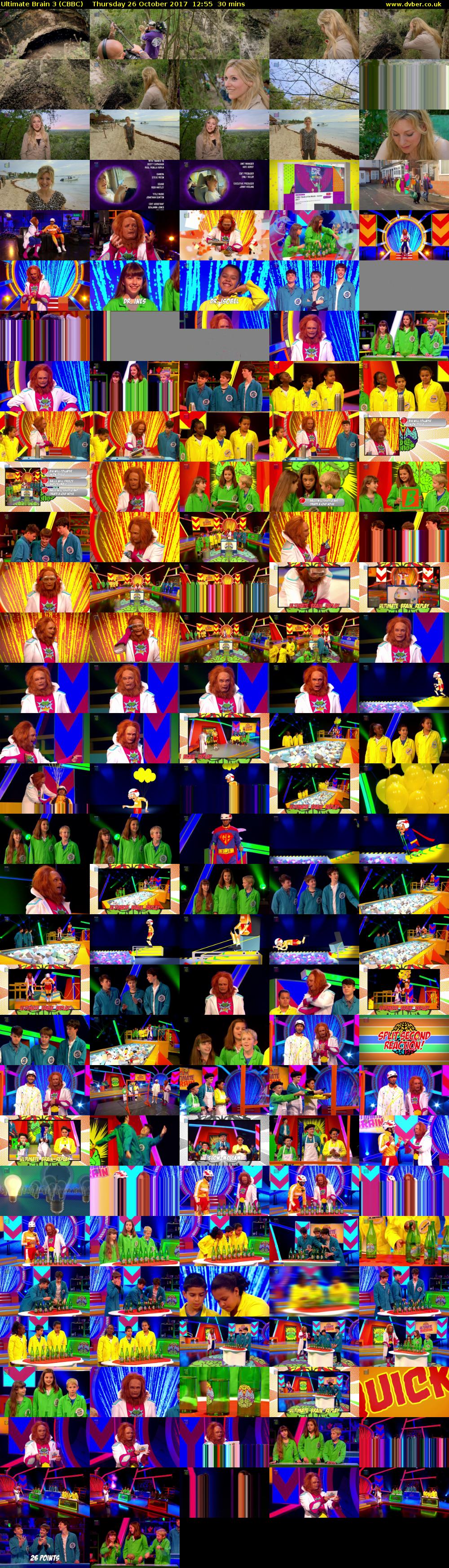 Ultimate Brain 3 (CBBC) Thursday 26 October 2017 12:55 - 13:25