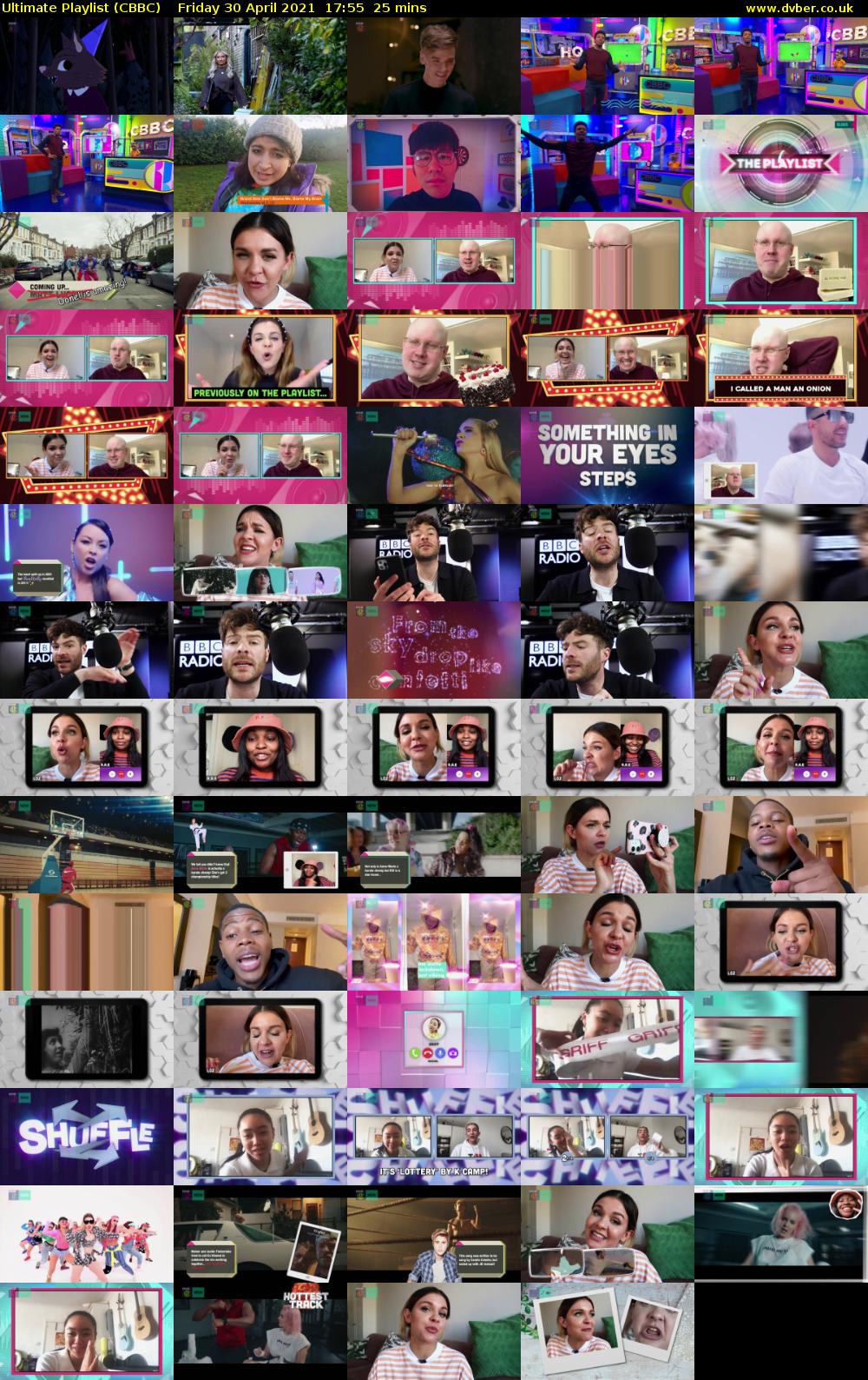 Ultimate Playlist (CBBC) Friday 30 April 2021 17:55 - 18:20