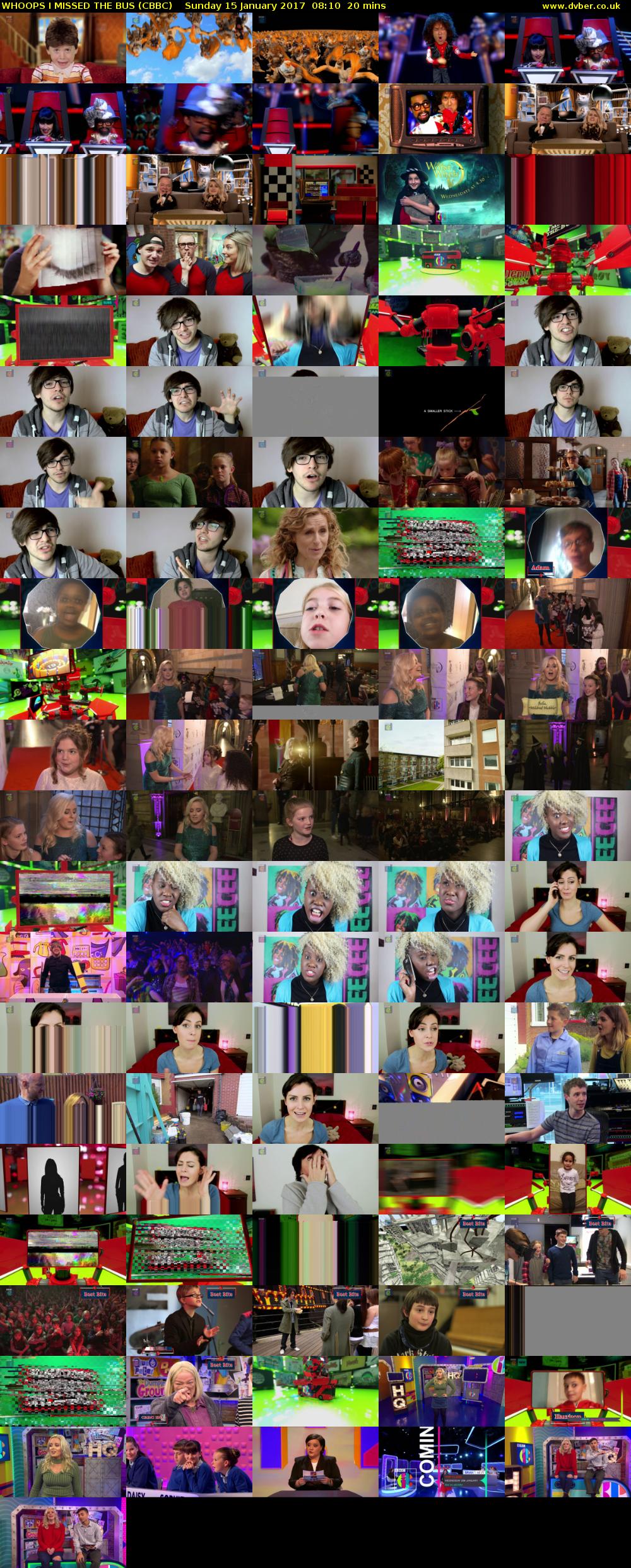WHOOPS I MISSED THE BUS (CBBC) Sunday 15 January 2017 08:10 - 08:30
