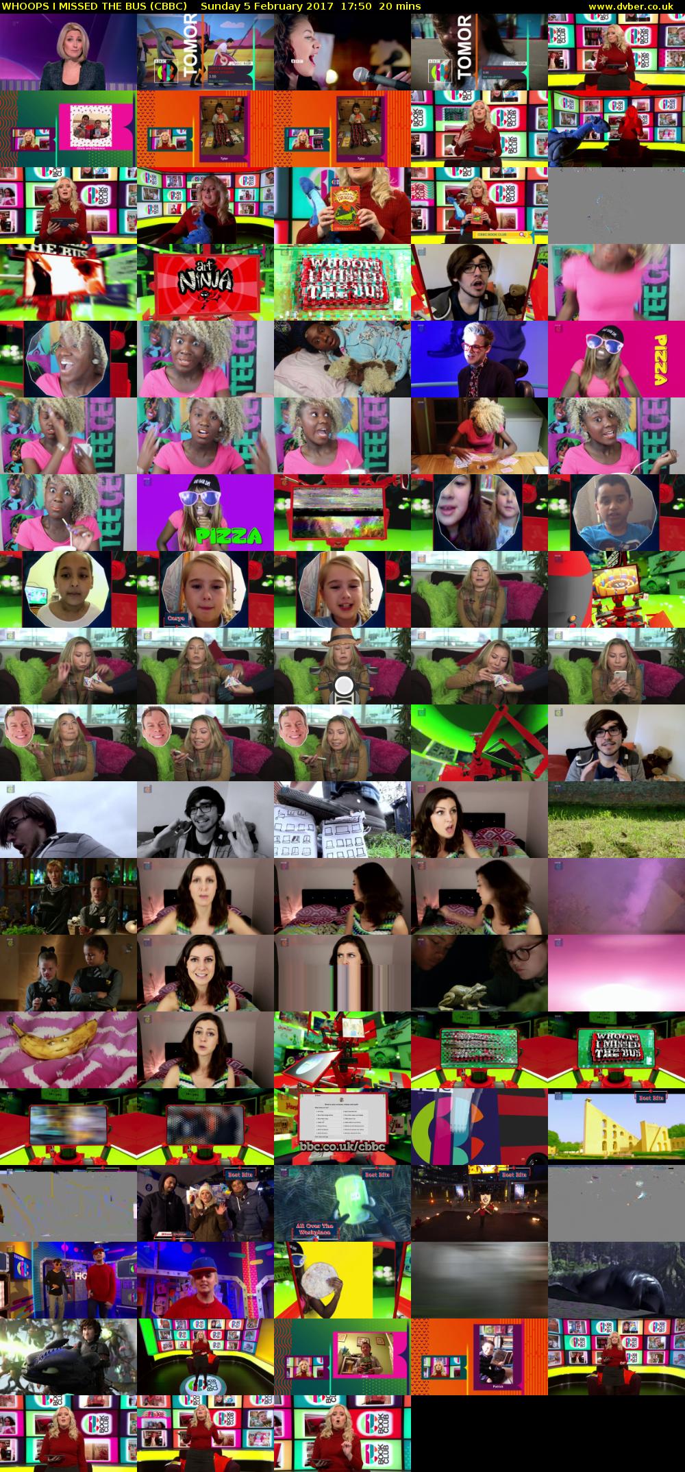 WHOOPS I MISSED THE BUS (CBBC) Sunday 5 February 2017 17:50 - 18:10