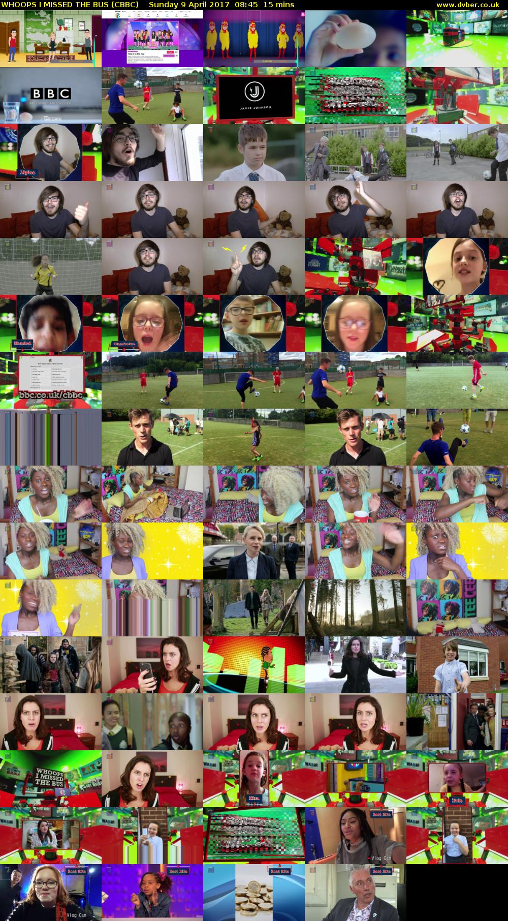 WHOOPS I MISSED THE BUS (CBBC) Sunday 9 April 2017 08:45 - 09:00