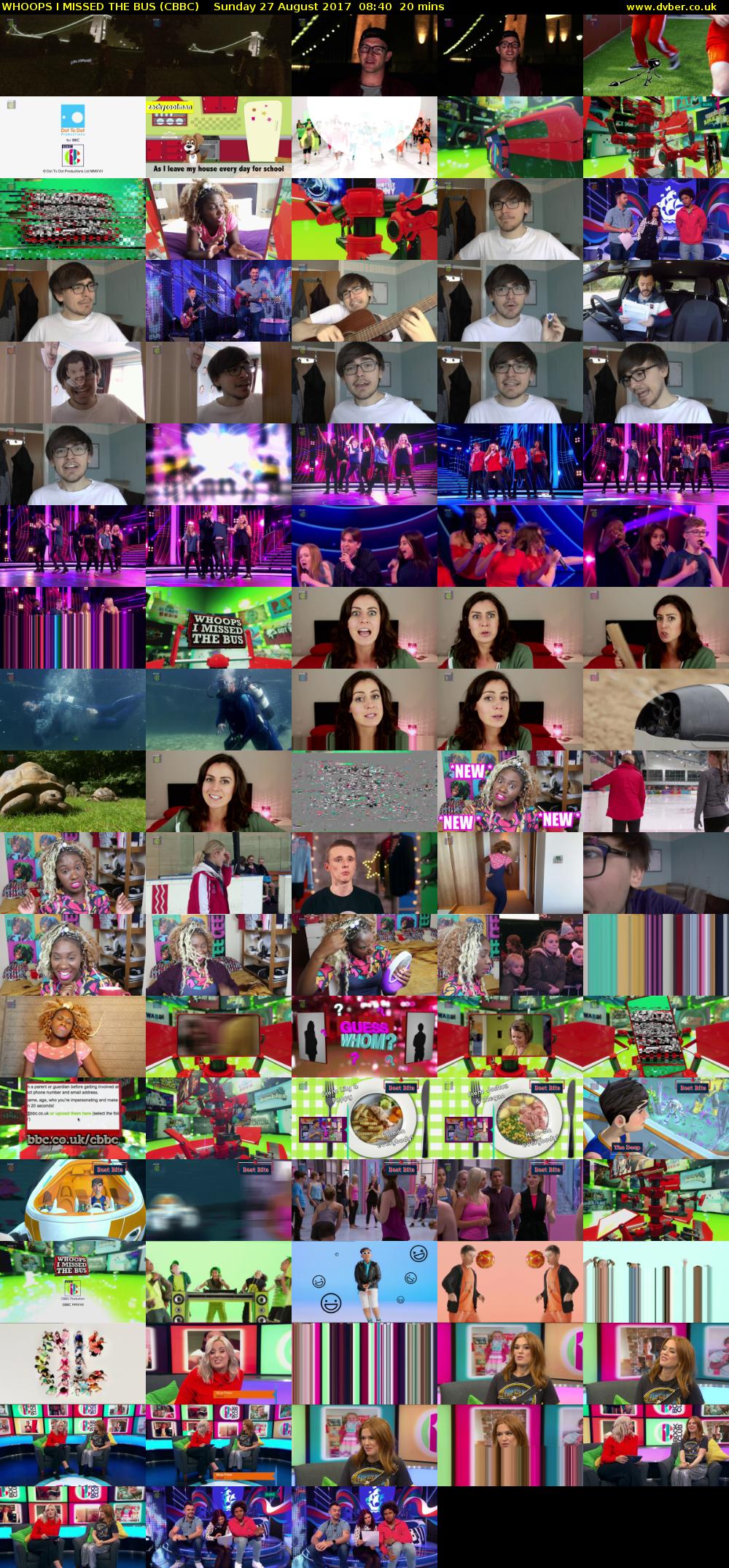 WHOOPS I MISSED THE BUS (CBBC) Sunday 27 August 2017 08:40 - 09:00