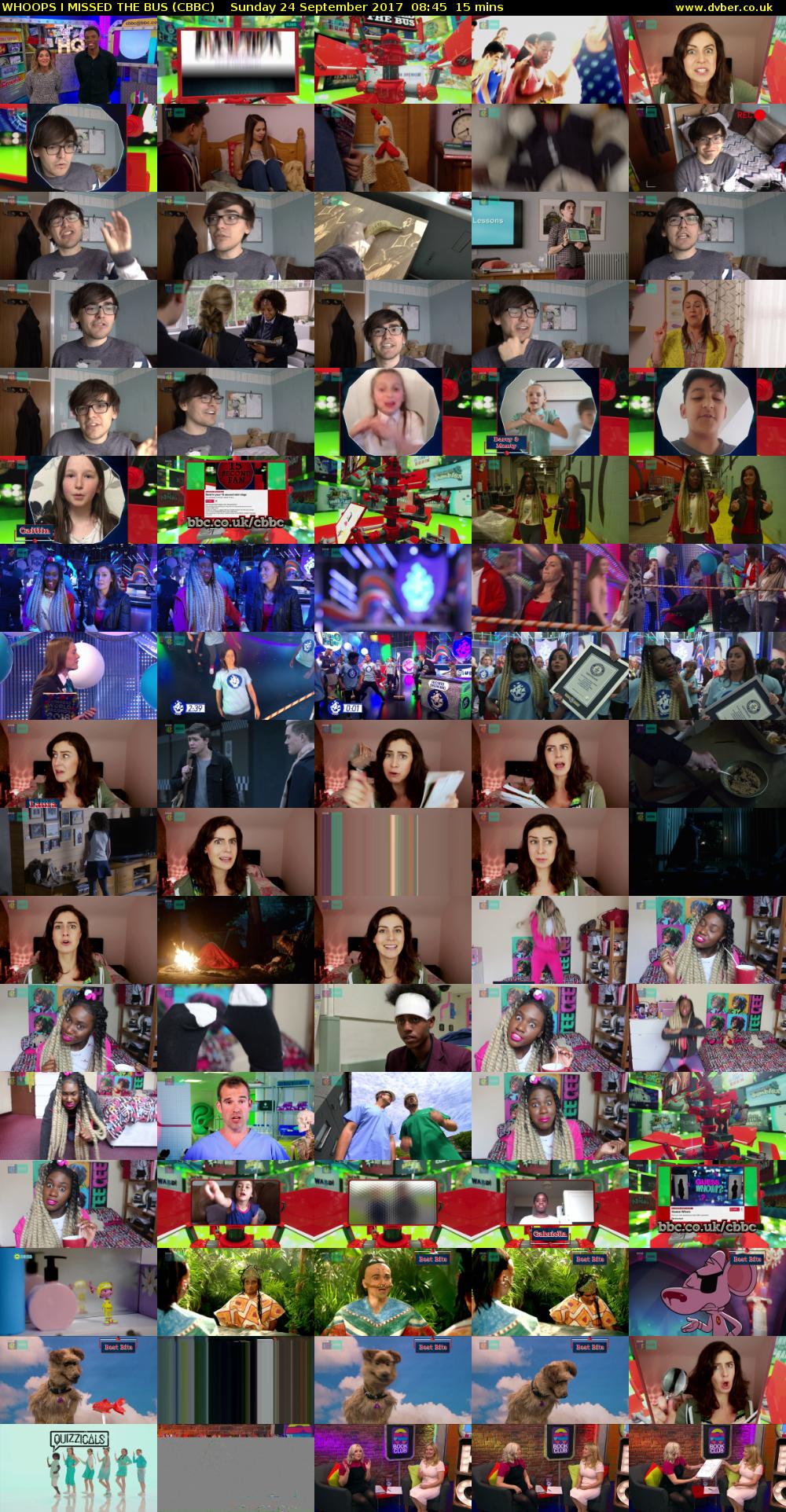WHOOPS I MISSED THE BUS (CBBC) Sunday 24 September 2017 08:45 - 09:00
