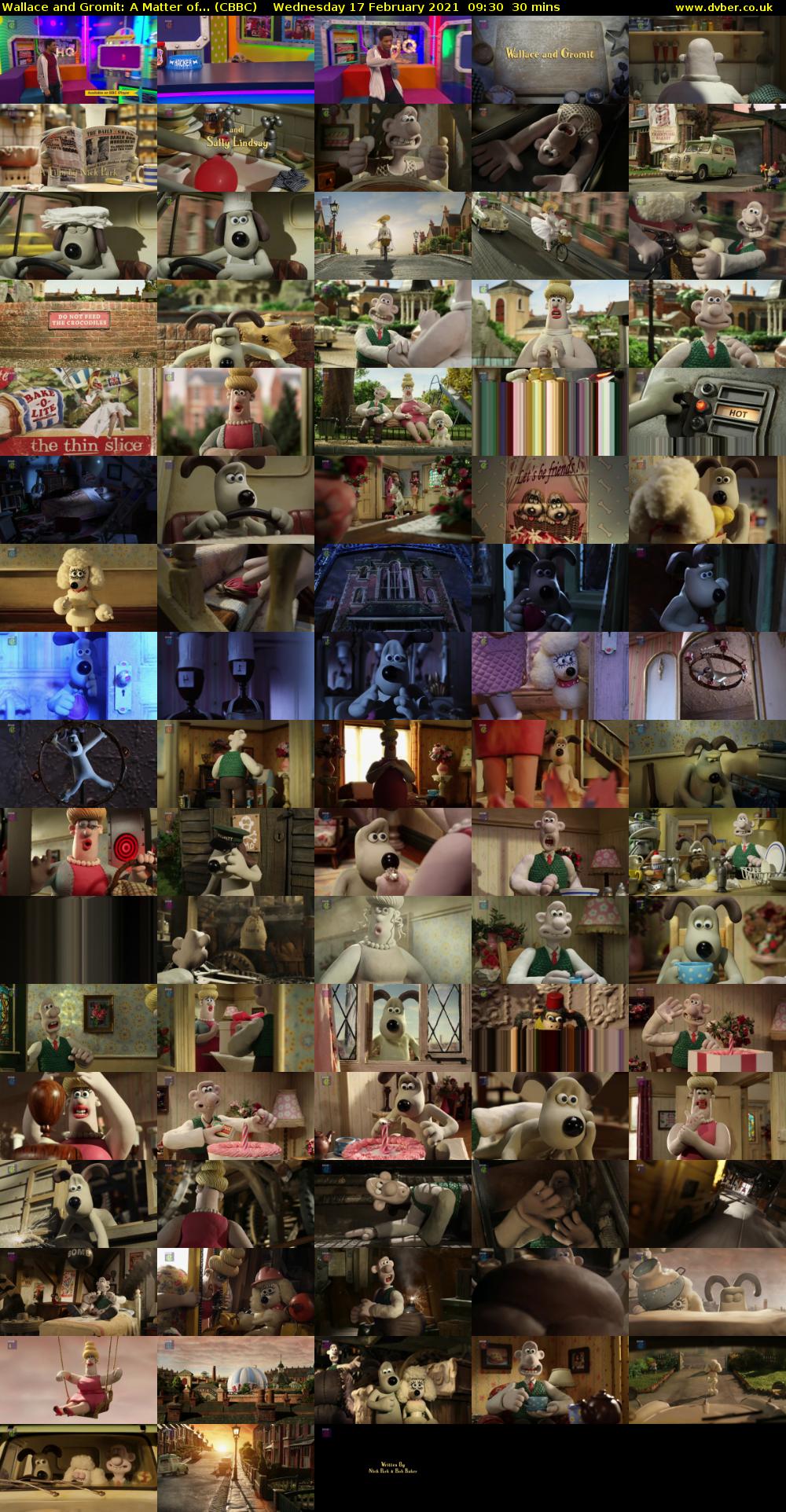 Wallace and Gromit: A Matter of... (CBBC) Wednesday 17 February 2021 09:30 - 10:00